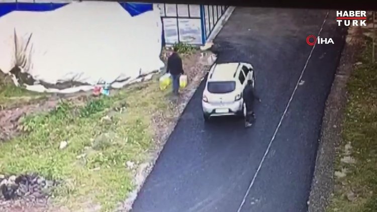 Sultanbeyli'de sondaj makinesini böyle çaldılar