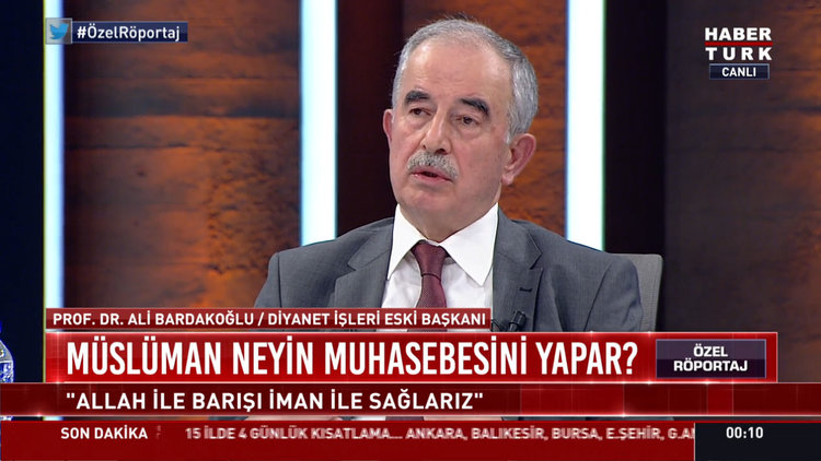 Eski Diyanet İşleri Başkanı Ali Bardakoğlu: İnsan oruçlu iken kalp kırarsa geriye sadece açlık kalır
