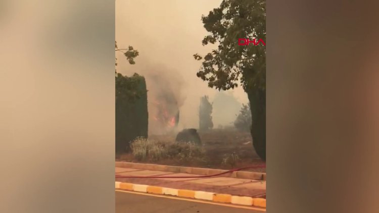 KKTC'deki yangın ODTÜ Kuzey Kıbrıs Kampüsüne sıçradı