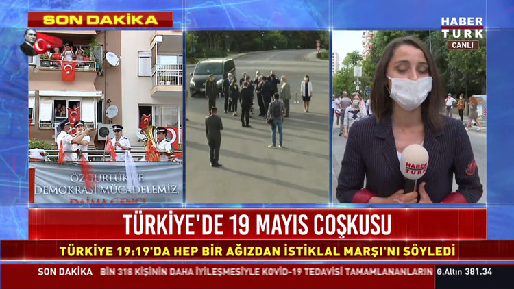 Balkonlarda 19 Mayıs coşkusu