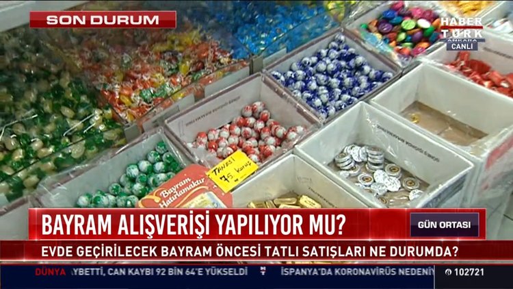 Bayram öncesi alışverişte yoğunluk