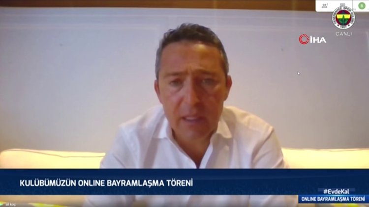 Fenerbahçe'de sanal bayramlaşma töreni yapıldı