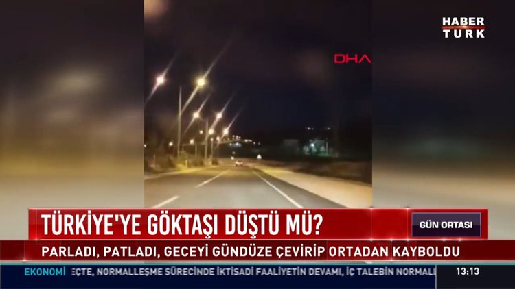 Türkiye'ye göktaşı düştü mü?
