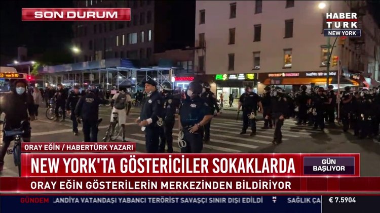 New York'ta göstericiler sokaklarda