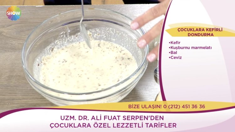 Çocuklara kefirli dondurma tarifi