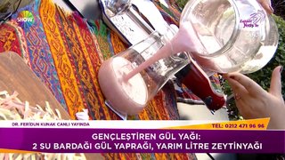 Dr. Feridun Kunak, özellikle cildi nemlendiren, lekeleri gidermeye yarayan, gençleştirici özelliğe sahip gül yağı tarifini verdi. ...