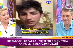 Fenomen Taha, takipçilerinden özür diledi!