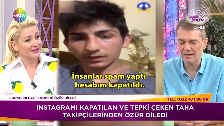 Fenomen Taha, takipçilerinden özür diledi.