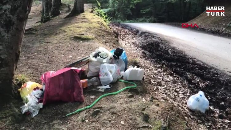 BELGRAD ORMANI'NI ÇÖPLÜĞE ÇEVİRDİLER
