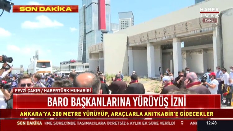 Baro başkanlarına yürüyüş izni
