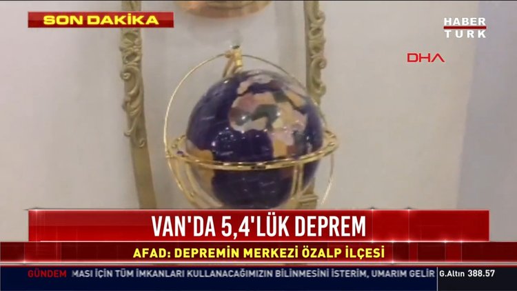 Van'da 5,4'lük deprem