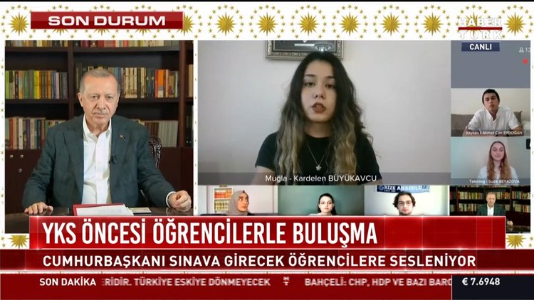 YKS öncesi öğrencilerle buluşma