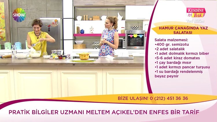 Hamur çanağında yaz salatası