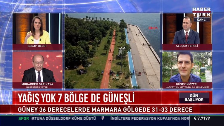 Türkiye güneşli, bazı illerde sağanak var