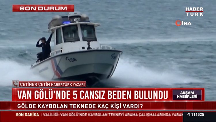 Van Gölü'nde 5 cansız bedene ulaşıldı