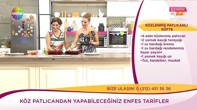 Közlenmiş patlıcanlı köfte