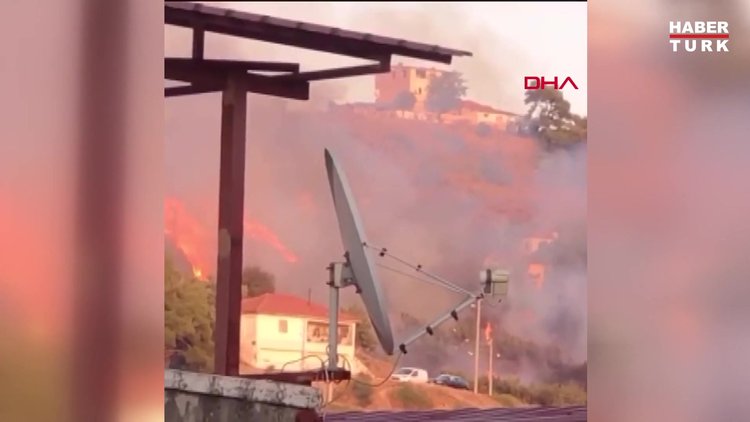 İzmir'de korkutan yangın