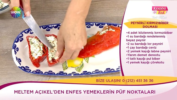 Peynirli kırmızıbiber dolması