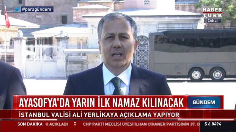 İstanbul Valisi Ayasofya için yapılan çalışmaları açıkladı