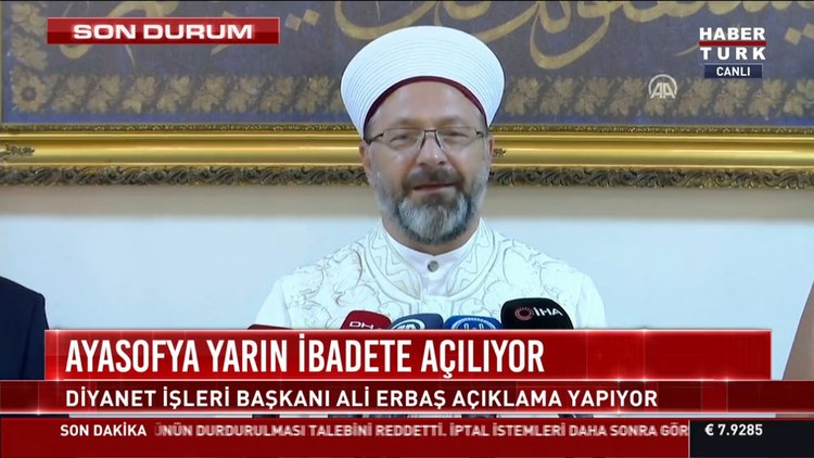Son dakika! Ayasofya Camisi'nin imam hatip ve müezzinleri açıklandı