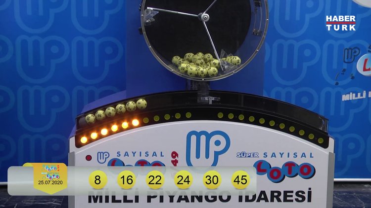 Sayısal Loto sonuçları 25 Temmuz 2020 Cumartesi! Milli Piyango Sayısal Loto çekiliş sonucu sorgula