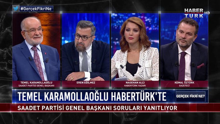 Gerçek Fikri Ne - 25 Temmuz 2020 (Saadet Partisi Genel Başkanı Temel Karamollaoğlu Habertürk’te)