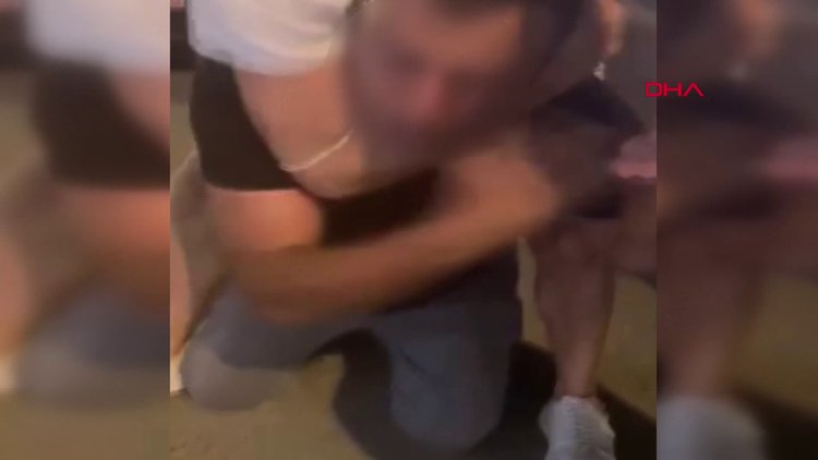 Vatandaşların etkisiz hale getirdiği taciz şüphelisine tepki