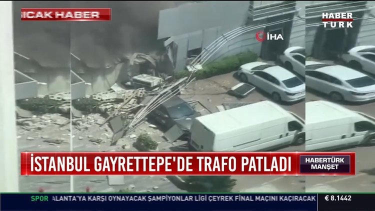 İstanbul Gayrettepe'de trafo patladı