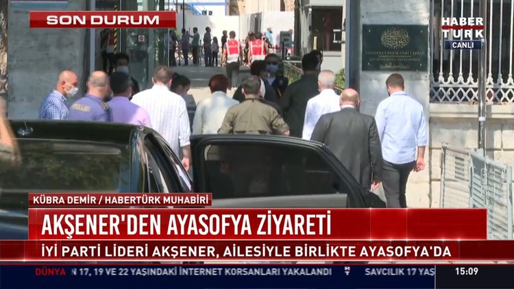 Akşener'den Ayasofya ziyareti