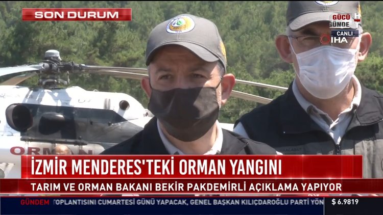 Bakan Pakdemirli, yangınlarla ilgili açıklamada bulundu