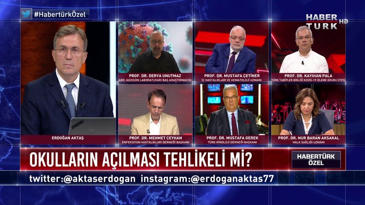 Habertürk Özel - 10 Ağustos 2020 (Vaka sayısı nasıl azaltılacak, okulların açılması tehlikeli mi?)