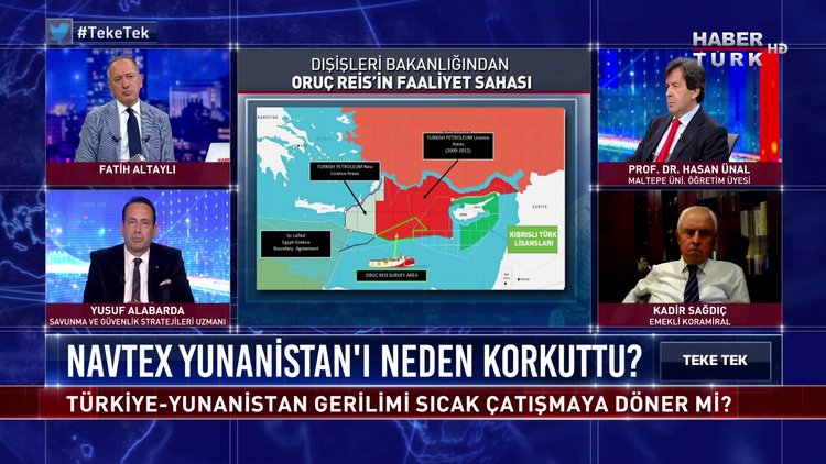 Teke Tek - 11 Ağustos 2020 (NAVTEX Yunanistan&#039;ı neden korkuttu, Akdeniz&#039;de sıcak çatışma olur mu?)