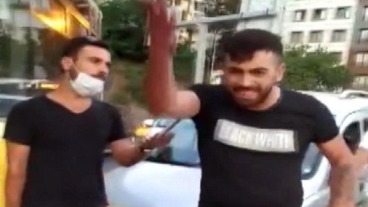 Alibeyköy'de trafikte kadına saldırı kameraya yansıdı