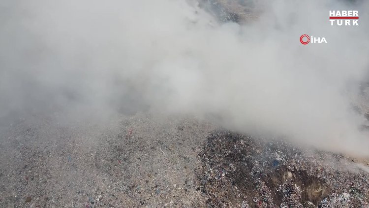 Çöplükte çıkan yangın sonrası şehri duman kapladı
