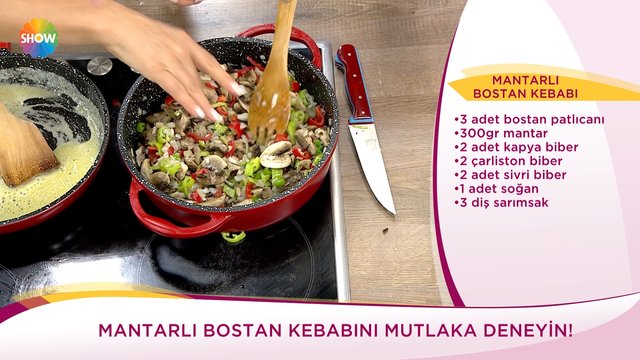 Mantarlı Bostan Kebabı