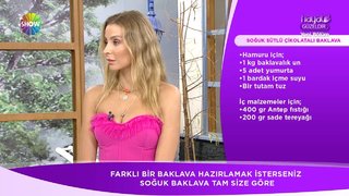 Şef Erkan Tekin ve Şef Yunus Emre Ayık soğuk sütlü çikolatalı baklava tarifi verdi.