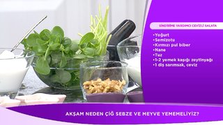 Dr. Fevzi Özgönül sindirime yardımcı cevizli salata tarifi verdi.