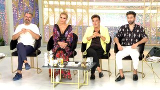 Takımlar vaklı saçlar ve dumanlı göz ve kırmızı ruj makyajı yapmak için yarıştı.