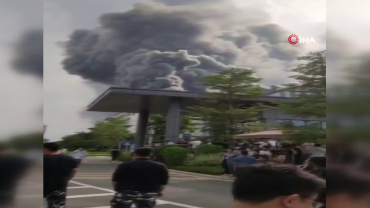 Çinli teknoloji şirketi Huawei'nin laboratuvarında korkutan yangın