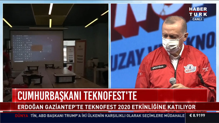 Cumhurbaşkanı Erdoğan Teknofest'te konuştu