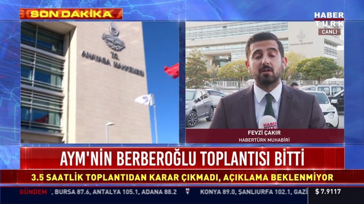 AYM'nin Berberoğlu  toplantısı bitti