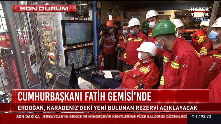 Cumhurbaşkanı Fatih Gemisi'nde
