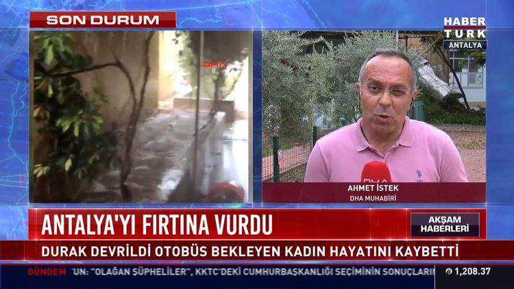 Antalya'yı fırtına vurdu