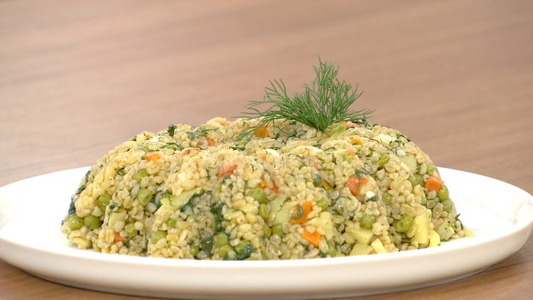 Garnitürlü bulgur pilavı