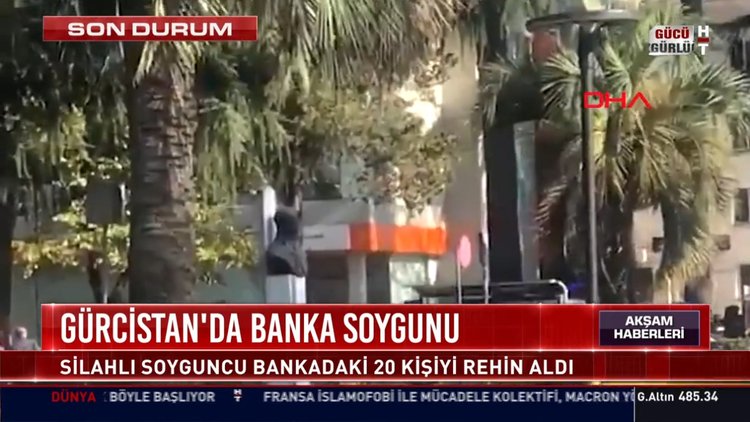 Gürcistan'da banka soygunu