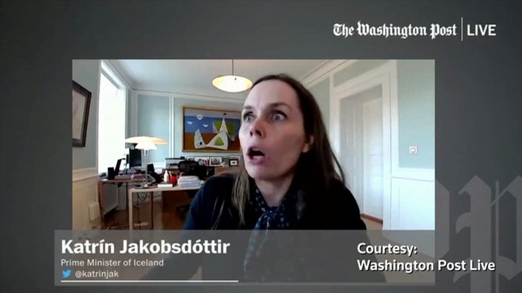 İzlanda Başbakanı canlı yayında depreme yakalandı!