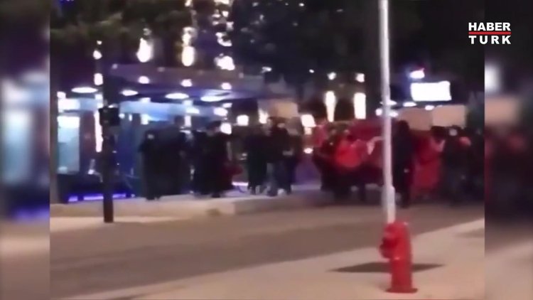 Fransa'da Ermeni saldırısını protesto eden Türklere polis biber gazıyla saldırdı