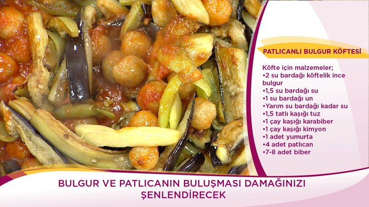 Patlıcanlı Bulgur Köftesi