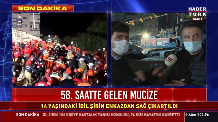 İzmir'de 58 saat sonra İdil Şirin kurtarıldı