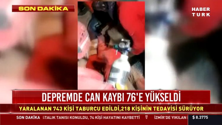 İzmir'de 58 saat sonra İdil Şirin kurtarıldı